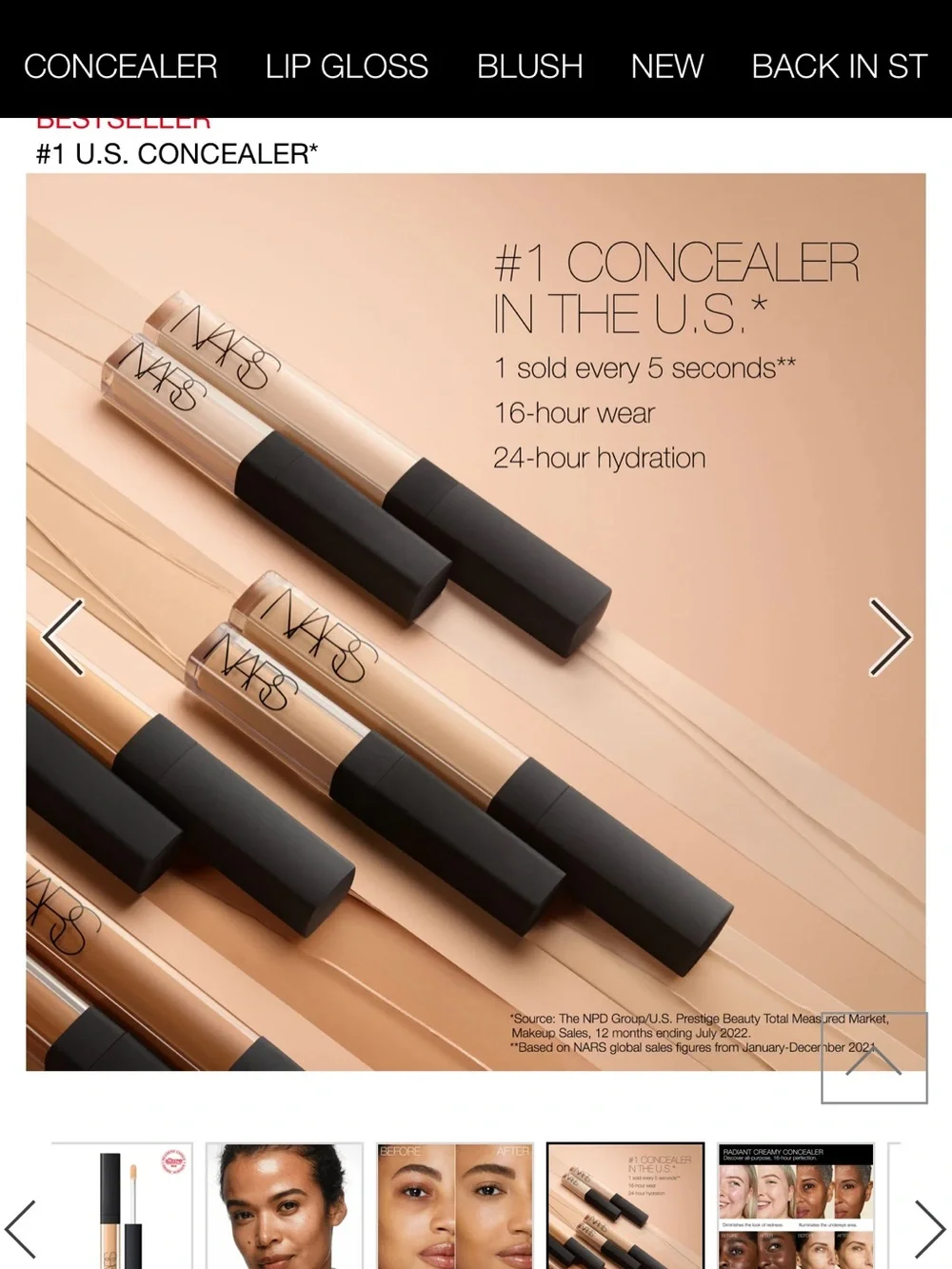 NARS Mini Radiant Creamy Concealer makeup